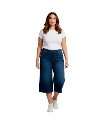 Women's Butter Denim Wide-Leg Crop