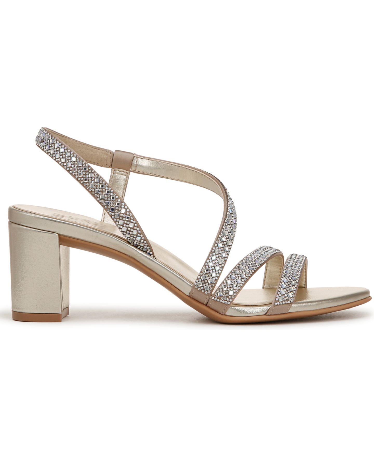 Женские сандалии Naturalizer Vanessa Strappy Rhinestone Dress Sandals, цвет: Шампань атласный — фото 2