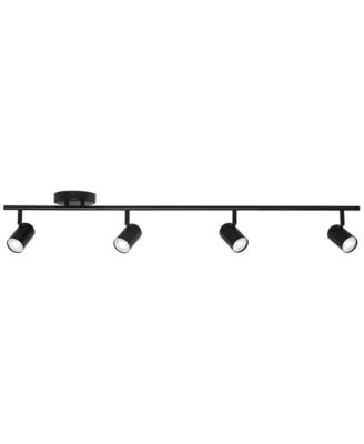Vester 4-Light Heads LED Wall or Ceiling Track Fixture GU10 Dimmable Flexible Modern Kitchen Bathroom 40" Wide