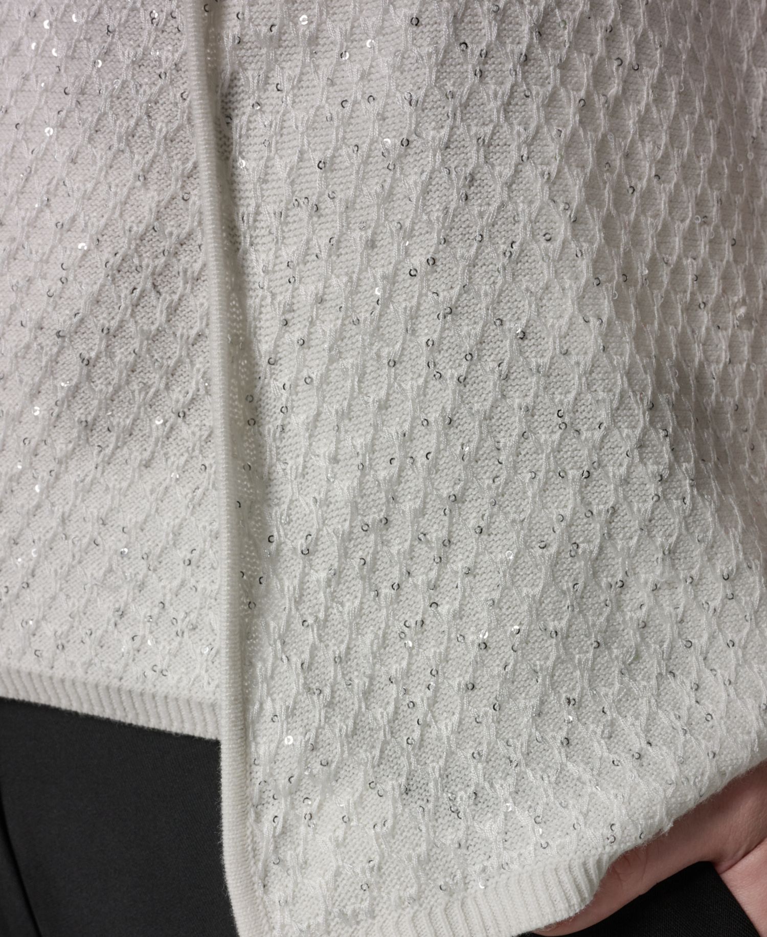 Women's Short-Sleeve Sequin Cardigan