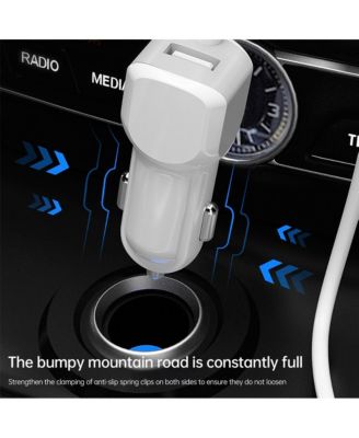 40W 8-Port Car Charger with PD20W Fast Charging and Digital Display