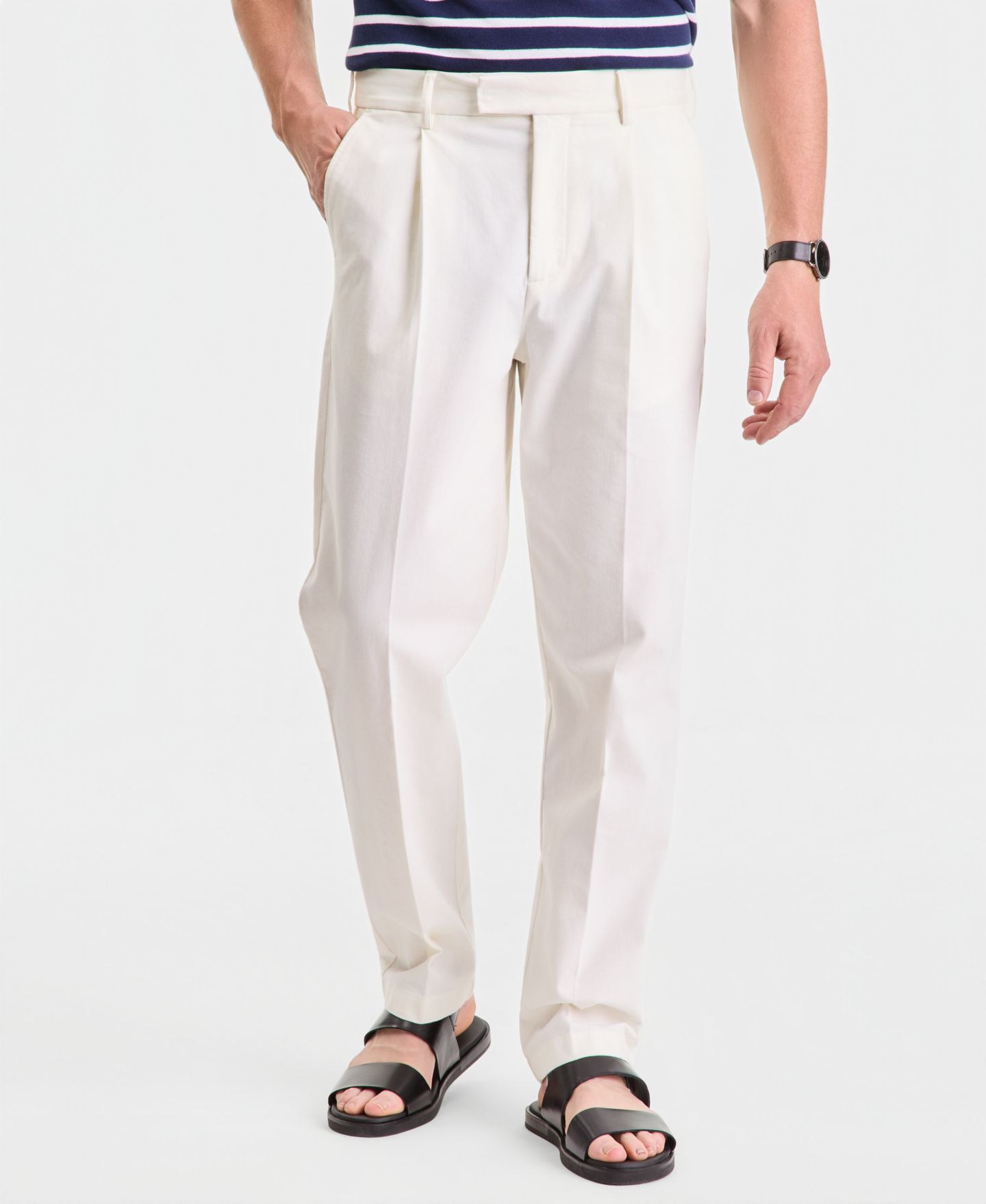 Мужские брюки Club Room Cropped Chino, цвет: Состаренный кремовый — фото 9