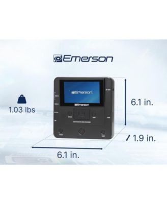 EMT-1200 Media Recorder with LCD Screen to Record Videos, Music, and Photos from Phone to DVD, USB, or Memory Card