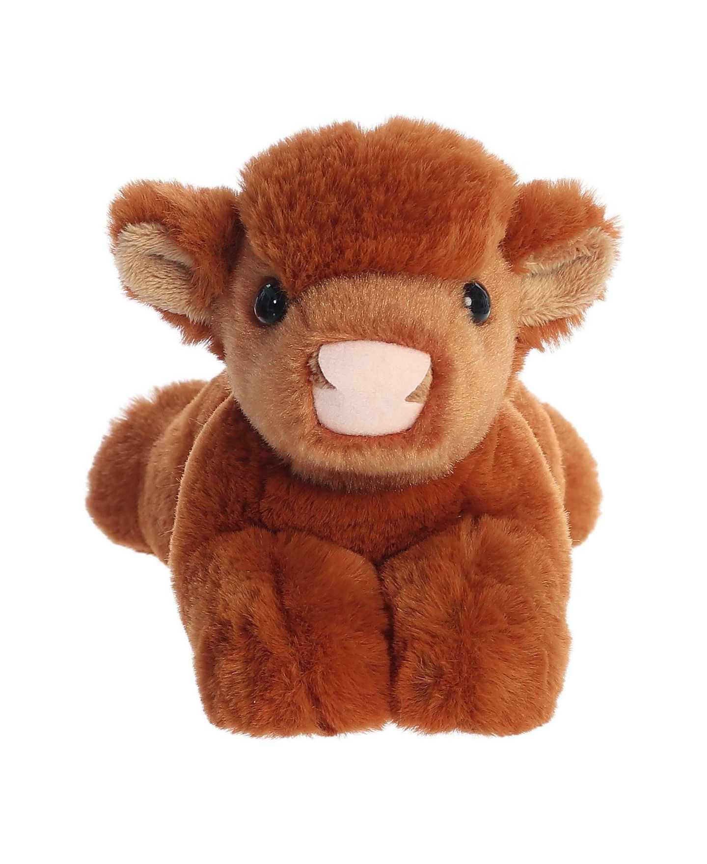 Детская мягкая игрушка Aurora Small Highland Cow Mini Flopsie Plush — фото 2