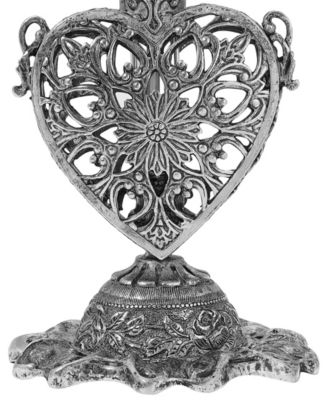 Pewter Heart Perfume Bottle