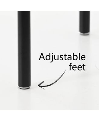 24" Velvet Counter Height Stools with Arms, Metal Legs, Set of 3