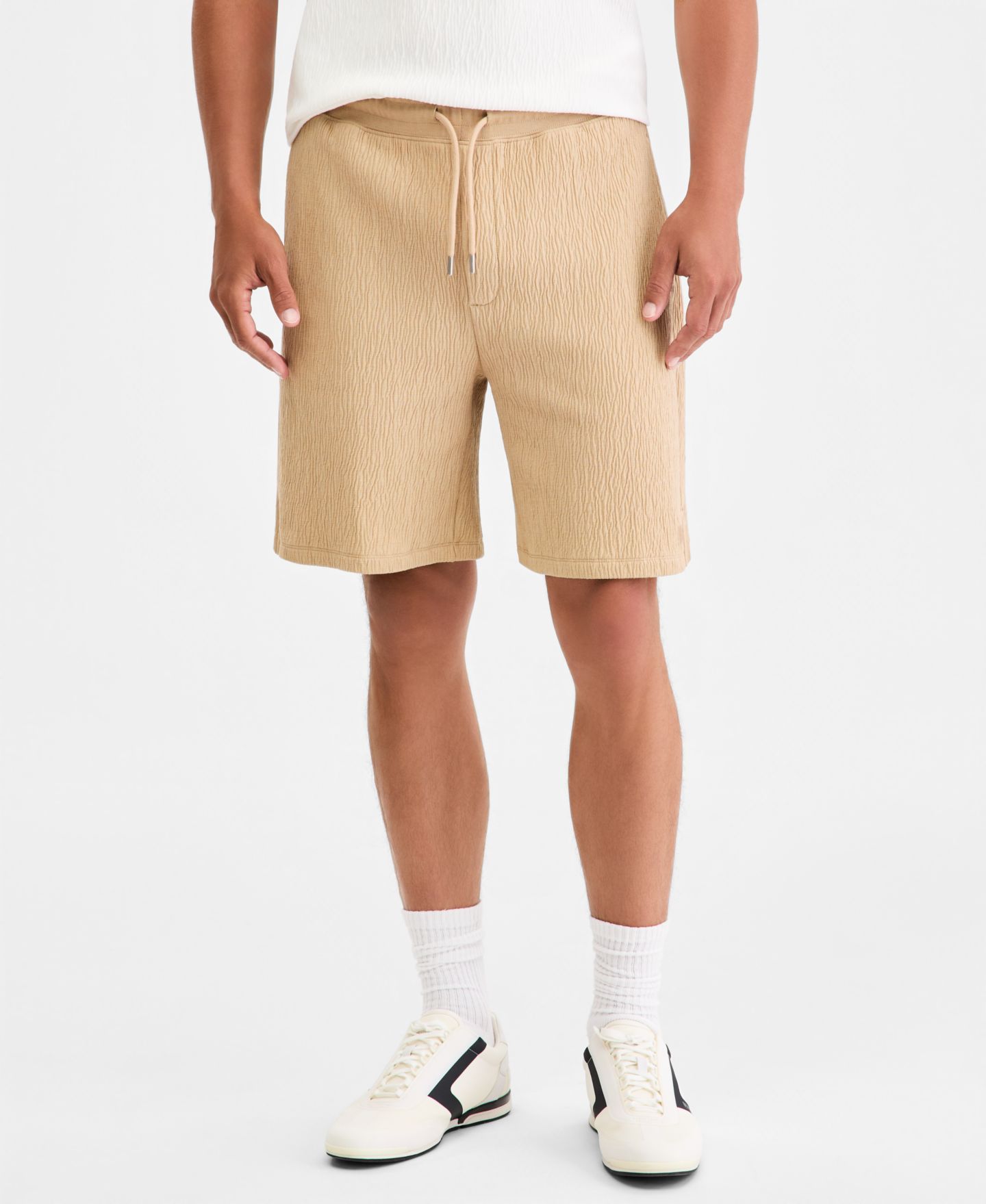 Мужские шорты Hugo Boss Denoshort, цвет: Бежевый — фото 3