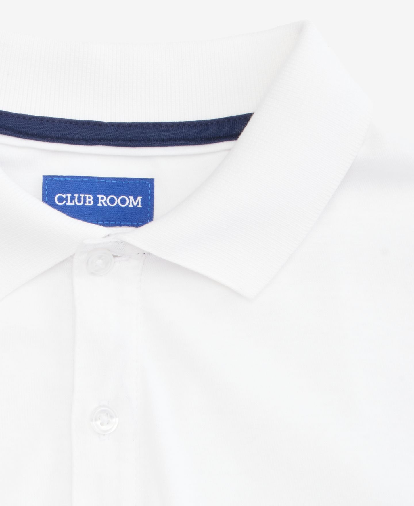 Мужское поло Club Room Solid Jersey Polo with Pocket, цвет: Яркий белый — фото 3