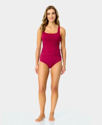 Women's Hidden Underwire Square Neck Tankini Top