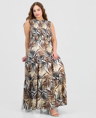 plus size resort dresses Summer Wedding Guest Dress Short Sleeve Maxi Army Green L and boutique collections. Luxury Plus Size Resort Wear