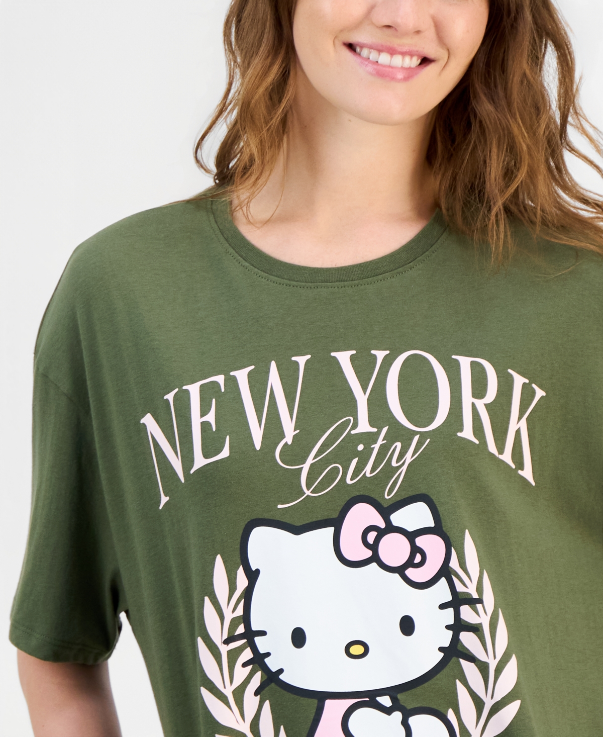 Grayson Threads, The Label Juniors' Hello Kitty Nyc Boyfriend Tee
