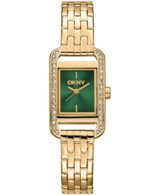 Women's Signature Shape Quartz Gold-Tone Stainless Steel Bracelet Watch 20x33mm