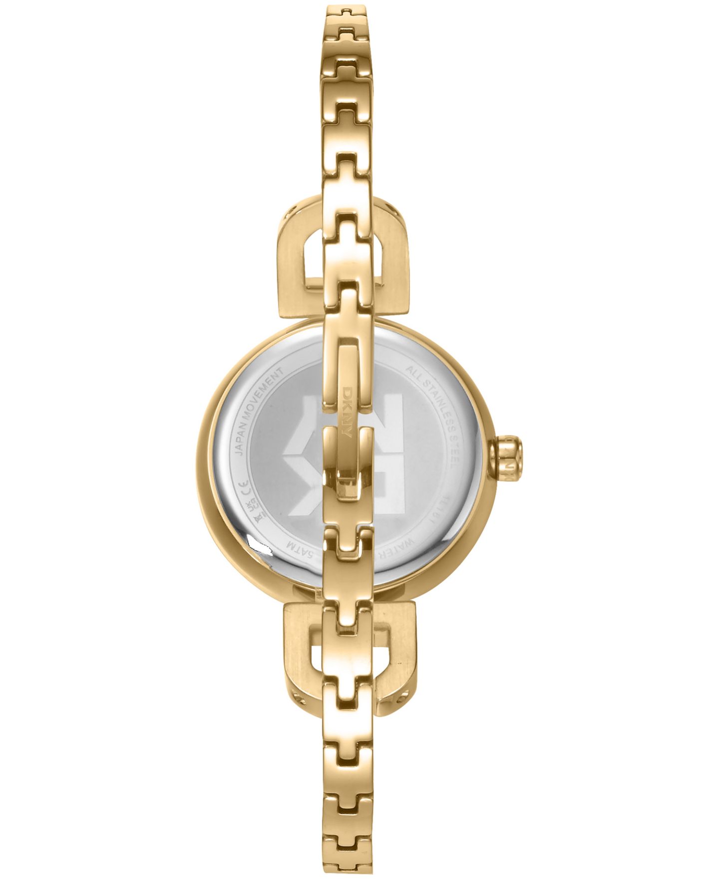 Женские часы DKNY Half Bangle Quartz Gold-Tone Stainless Steel 26mm — фото 2