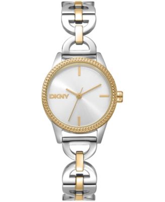 Women's Open Link Quartz Two-Tone Stainless Steel Bracelet Watch 26mm