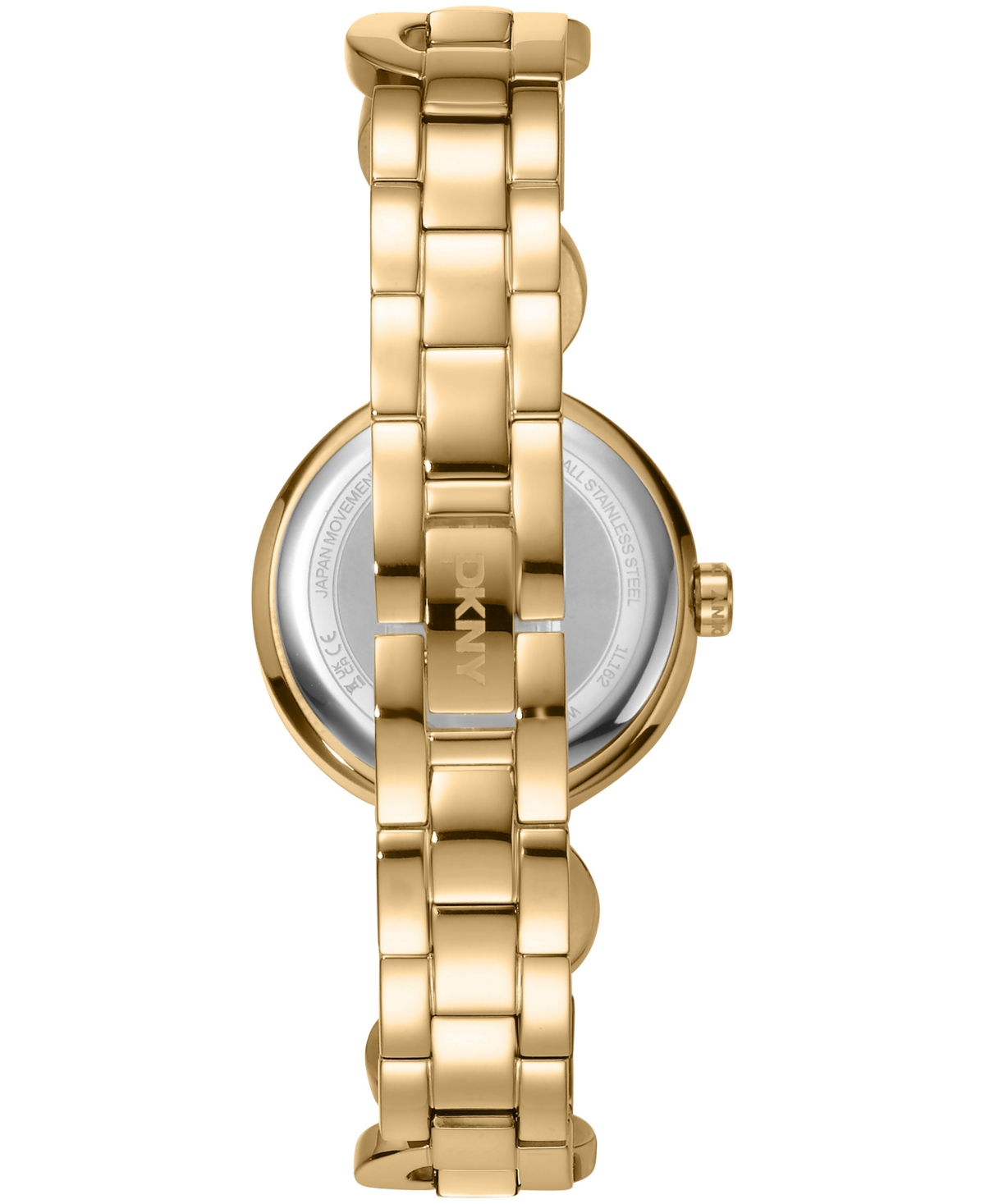 Dkny Women's Open Link Quartz Gold-Tone Stainless Steel Bracelet Watch 28mm