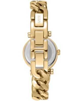 DKNY Women's Open Link Quartz Gold-Tone Stainless Steel Chain
