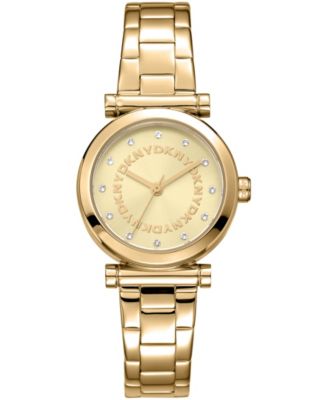 Women's Essentials Quartz Gold-Tone Stainless Steel Bracelet Watch 28mm