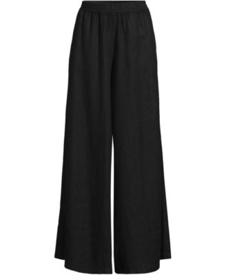 Women's Linen High Rise Palazzo Pants - Set Bottom