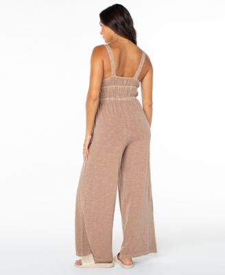Women's Clover Sleeveless Square Neck Jumpsuit