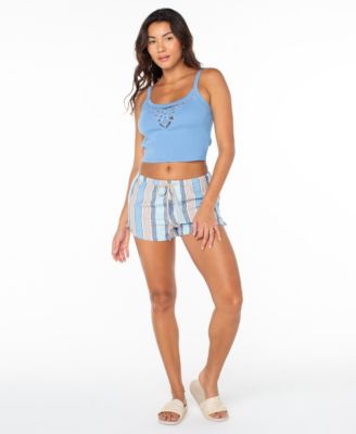 Women's Iyla Stripe Print Relaxed Fit Shorts