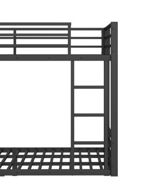 Queen Metal Bunk Bed with Storage for Teens