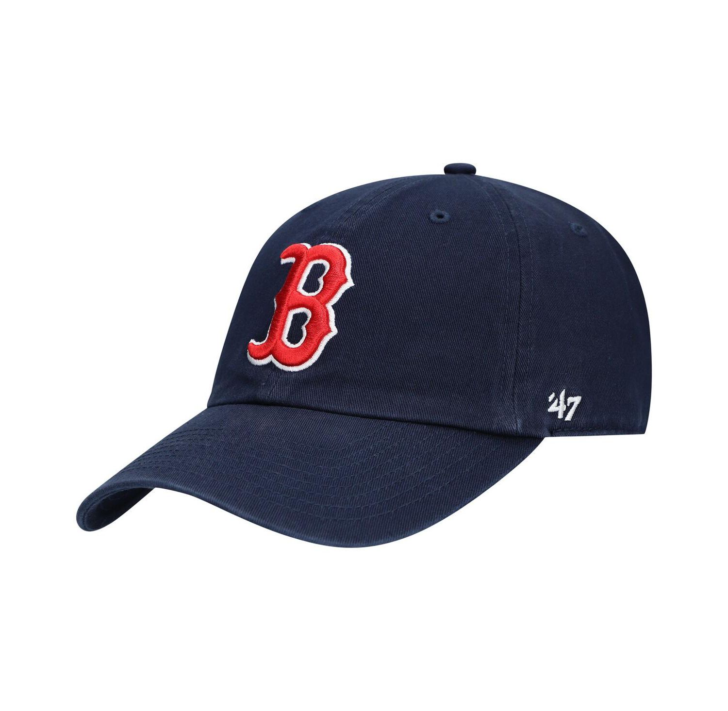 Men's Navy Boston Red Sox Clean Up Adjustable Hat