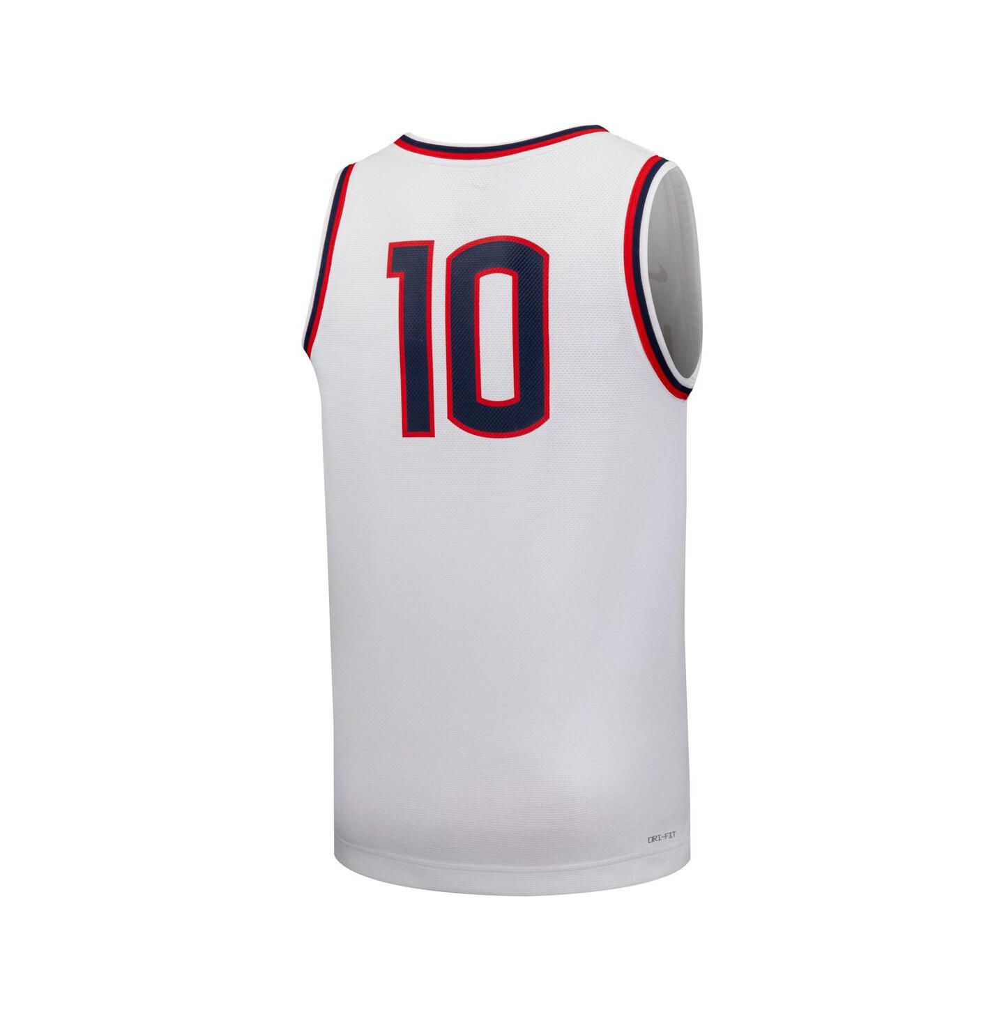 Топ Nike 10 White UConn Huskies Replica Basketball Jersey — фото 3