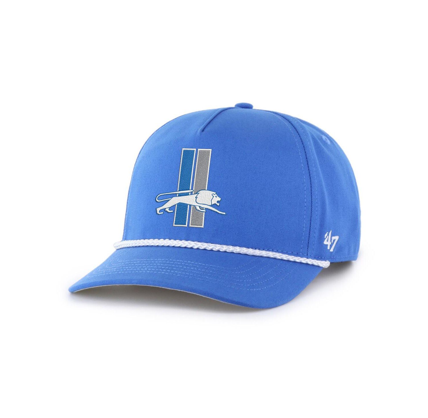 Men's Blue Detroit Lions Rope Hitch Adjustable Hat