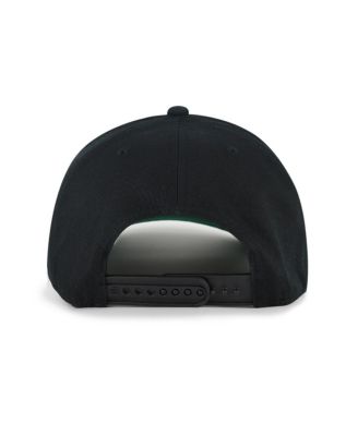 Men's Black/Brown Pittsburgh Pirates Cooperstown Break Wood Suede Hitch Adjustable Hat