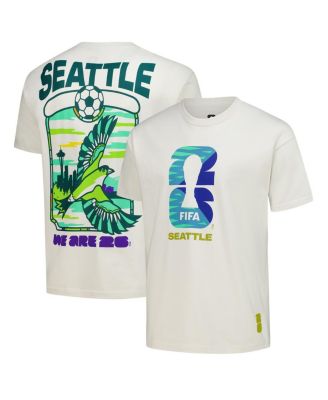 Men's Cream 2026 FIFA World Cup Seattle Host City Local Oversized T-Shirt