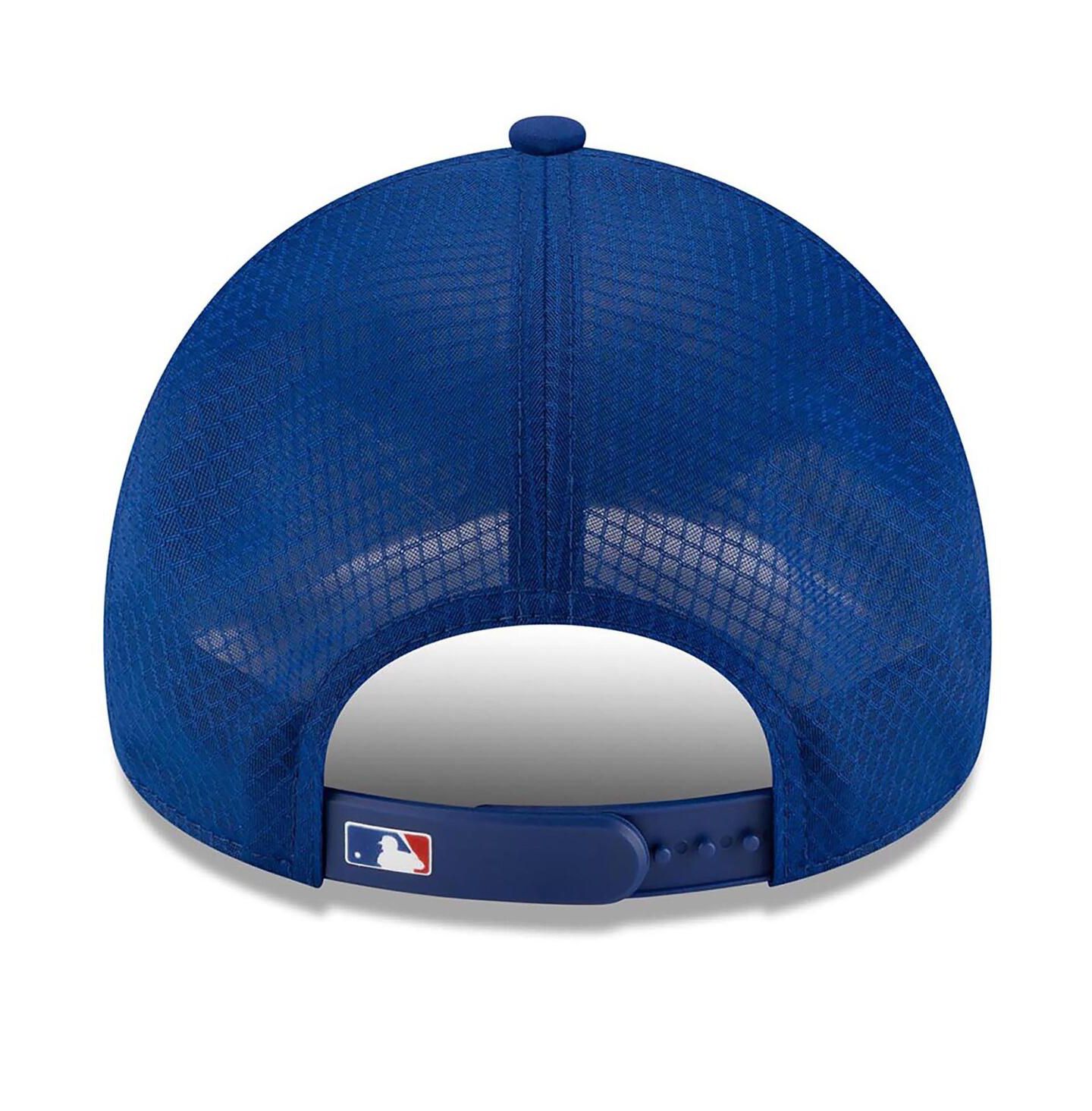Мужская кепка New Era Royal Chicago Cubs 2026 Batting Practice Apex 9FORTY Adjustable Trucker Hat — фото 4