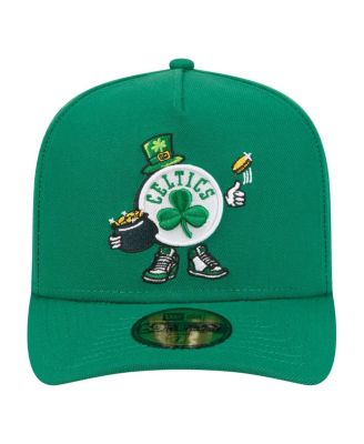 Men's Kelly Green Boston Celtics Injection Cartoon Logo A-Frame 59FIFTY Fitted Hat
