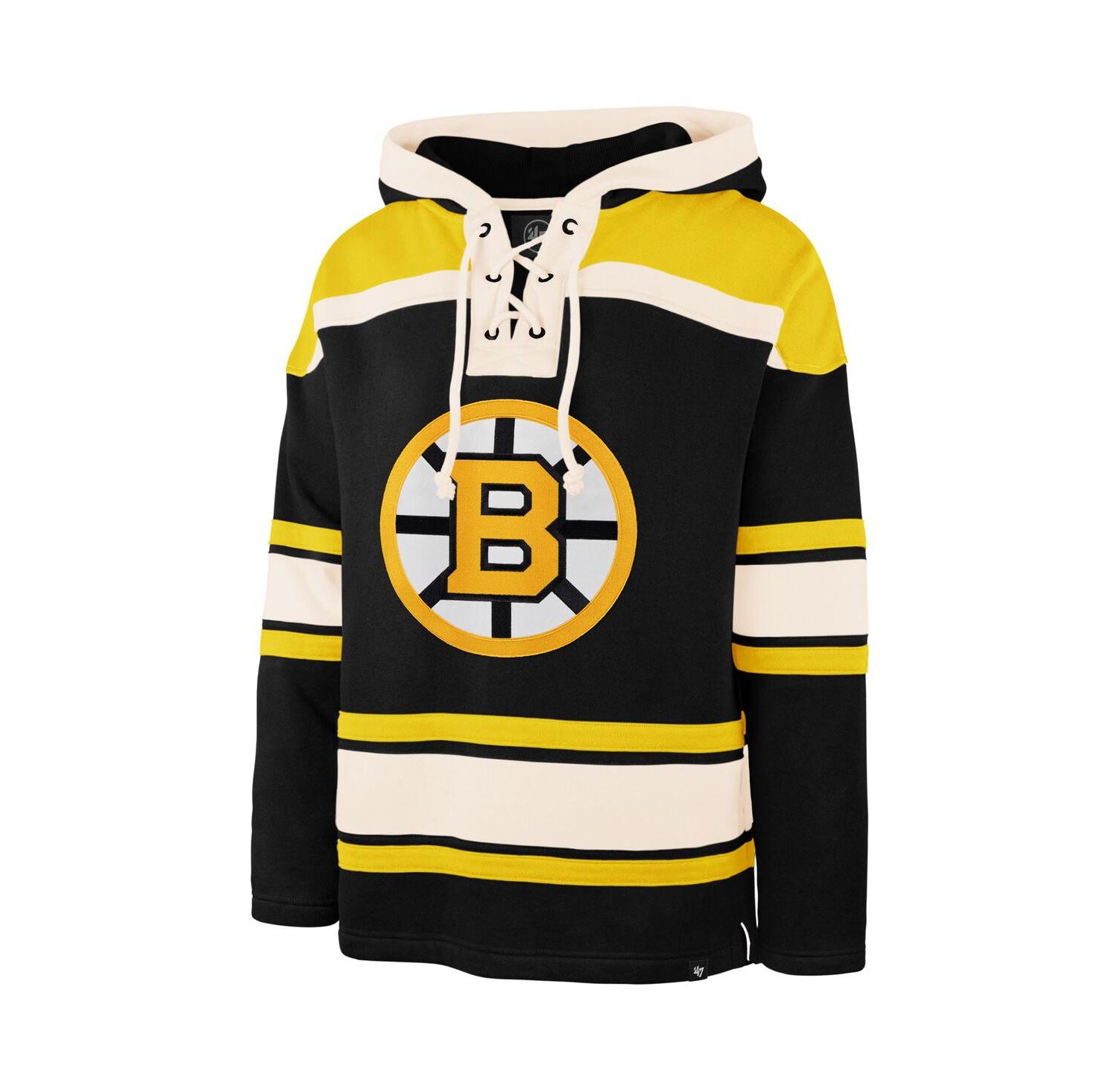 Men's David Pastrnak Black Boston Bruins Player Name & Number Lacer Hoodie