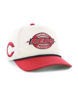 Big Boys and Girls Natural/Red Cincinnati Reds Frame Out Hitch Adjustable Hat