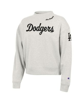 Women's Stone Los Angeles Dodgers Triumph Tri-Blend Sweatshirt