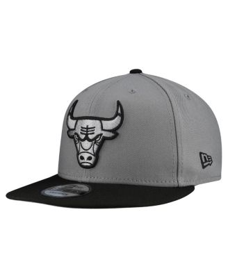 Men's Gray Chicago Bulls Core Logo Storm Gray Two-Tone 9FIFTY Snapback Hat