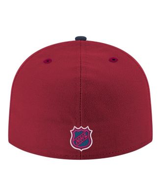 Men's Burgundy Colorado Avalanche Core Logo Two-Tone 59FIFTY Fitted Hat