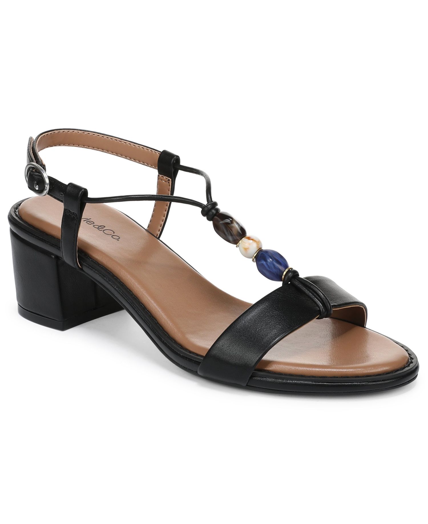 Women's Blancaa Block Heel Stone Dress Sandals