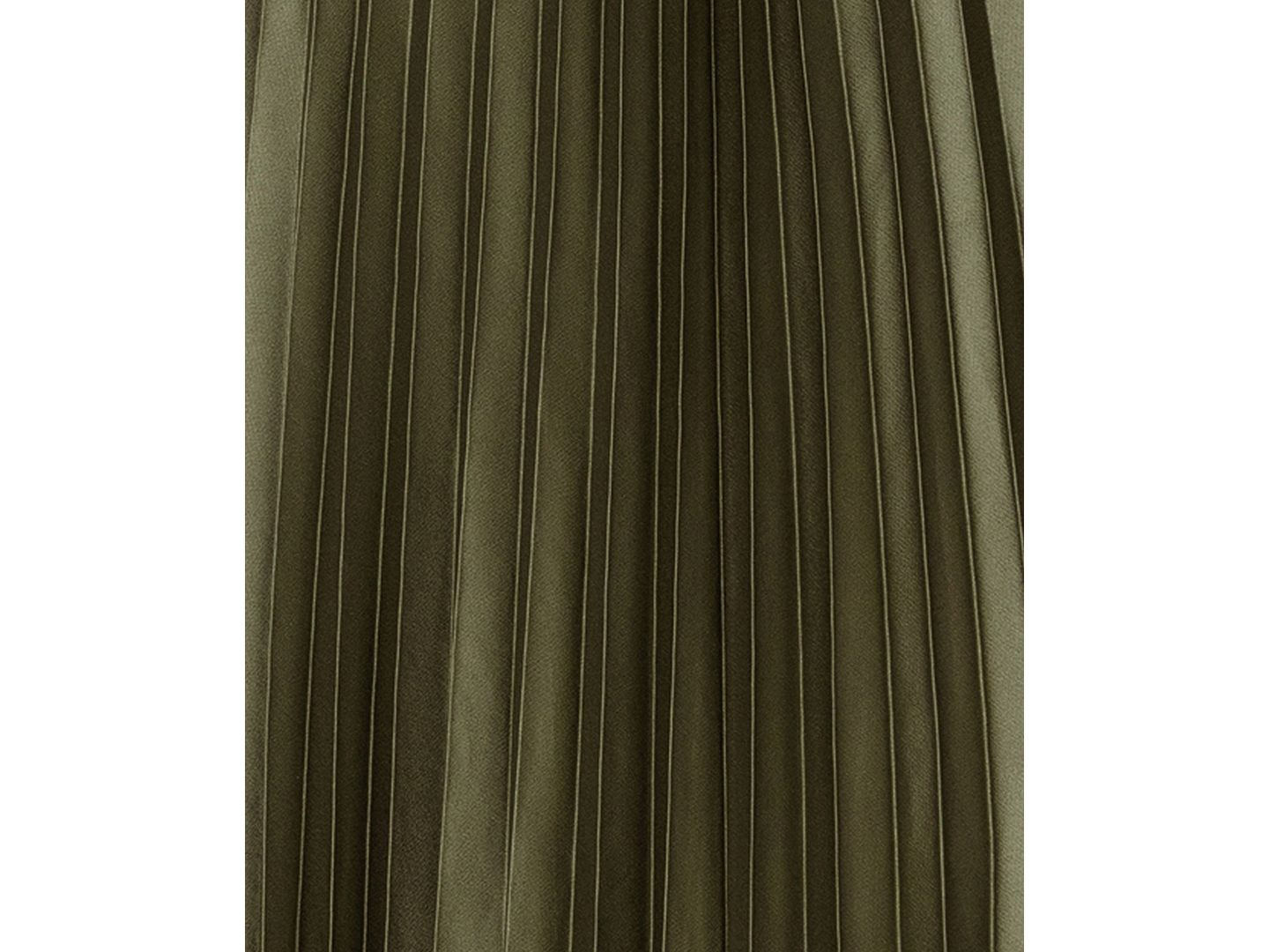 Женское платье Betsy & Adam Boat Neck Pleated Ball Gown, цвет: Оливковый — фото 7