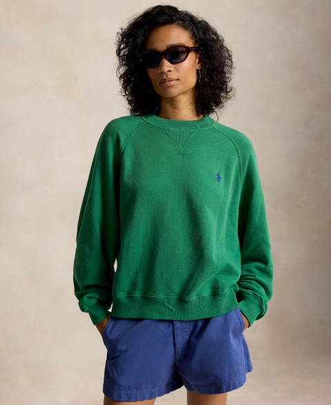 Женские Polo Ralph Lauren Women's Lightweight Fleece Crew Neck Sweatshirt