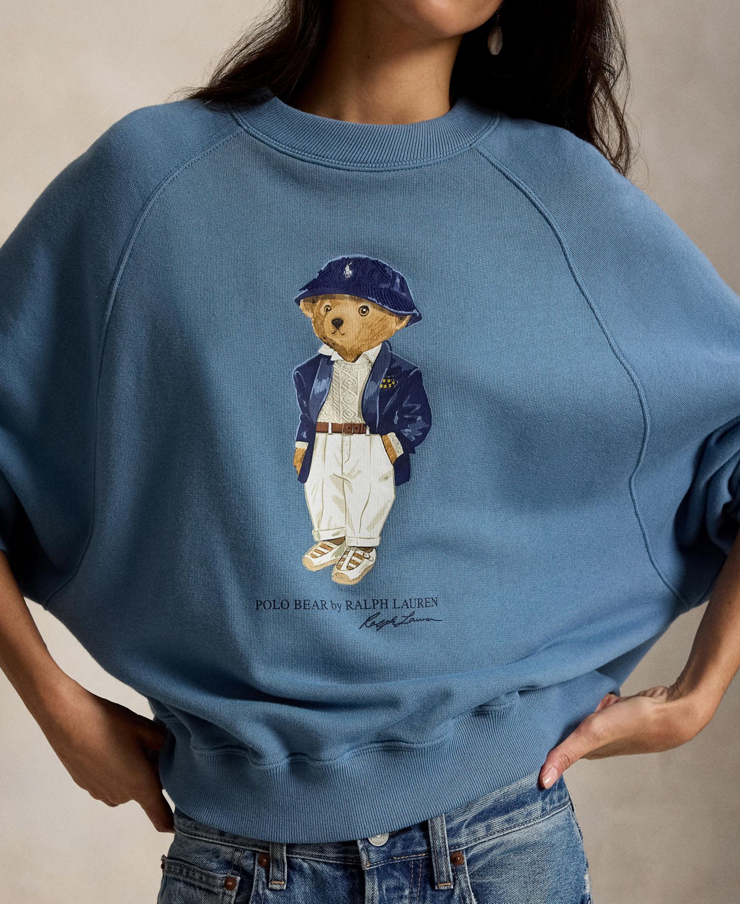 Женская толстовка Polo Bear с круглым вырезом горловины