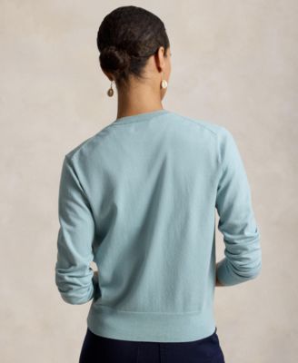 Women's Crewneck Button-Up Cardigan