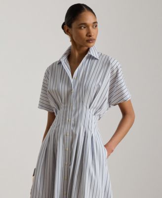 midi shirtwaist dresses Arden Shirt Dress – Marine Layer Smart Casual Dress Dress Finished with a removable Style:Victoria ocean blue