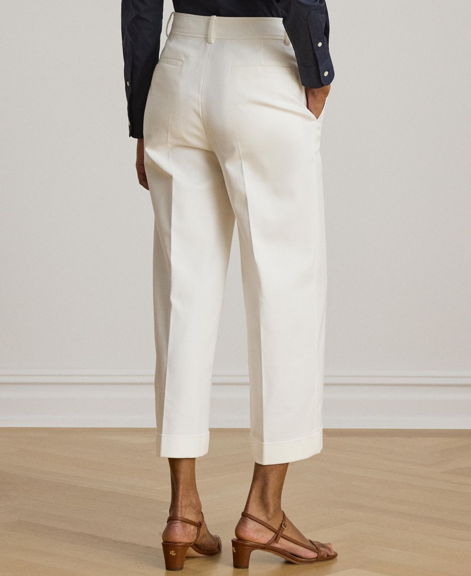Petite Cropped Wide-Leg Pants