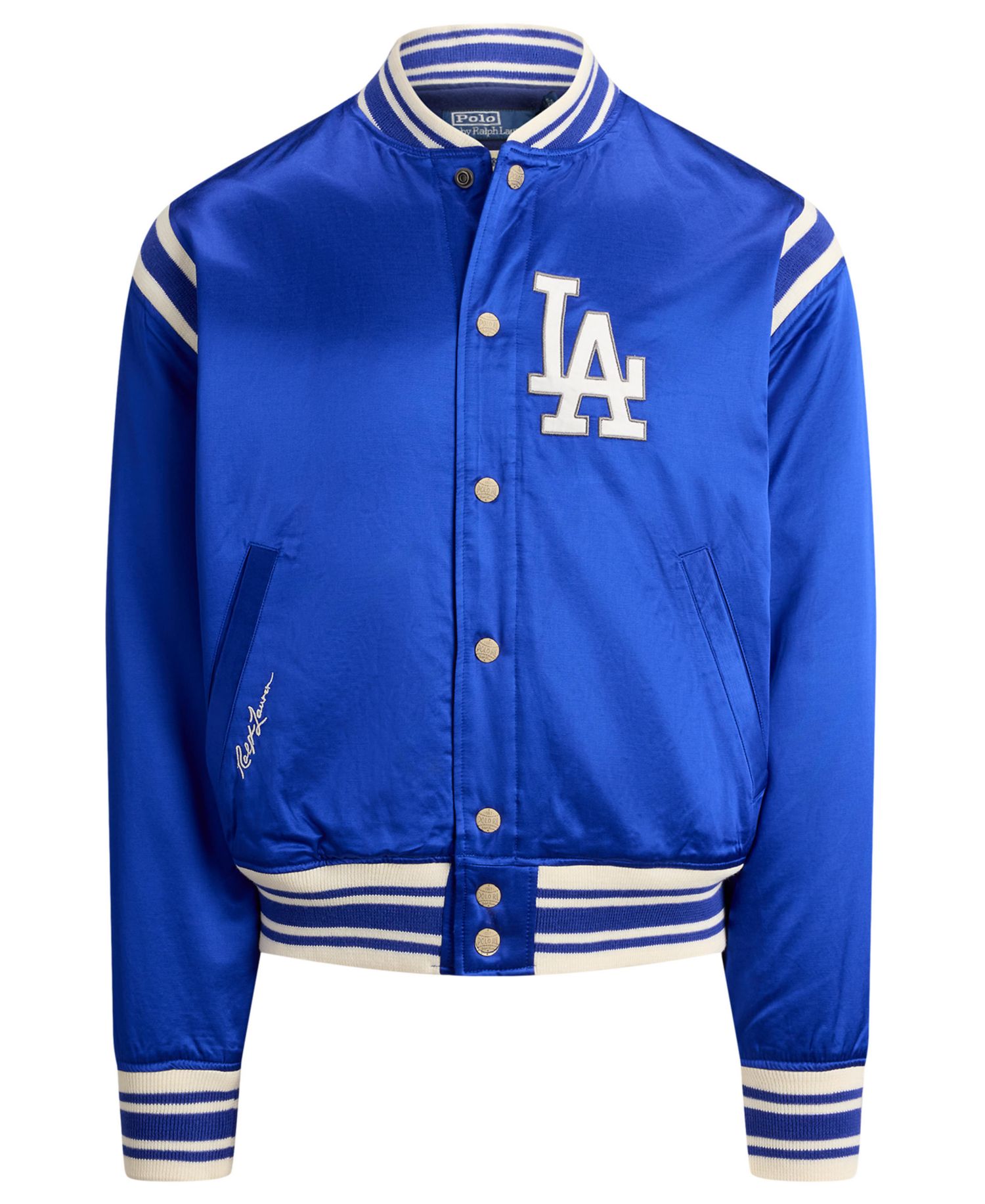 Men's Dodgers Striped Baseball Jacket