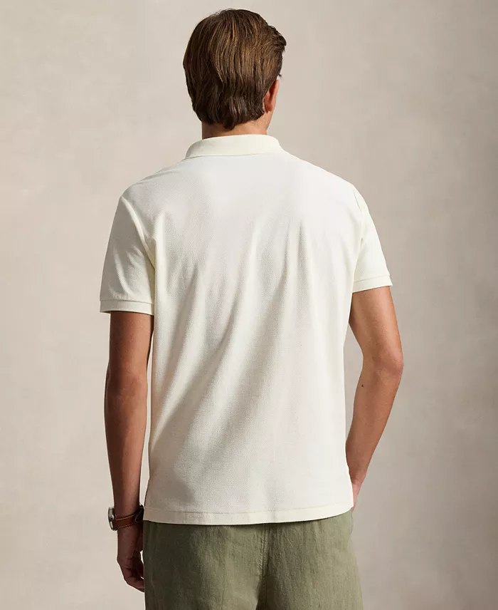 Men's Custom Slim-Fit Honeycomb-Mesh Polo Shirt - thumbnail 2