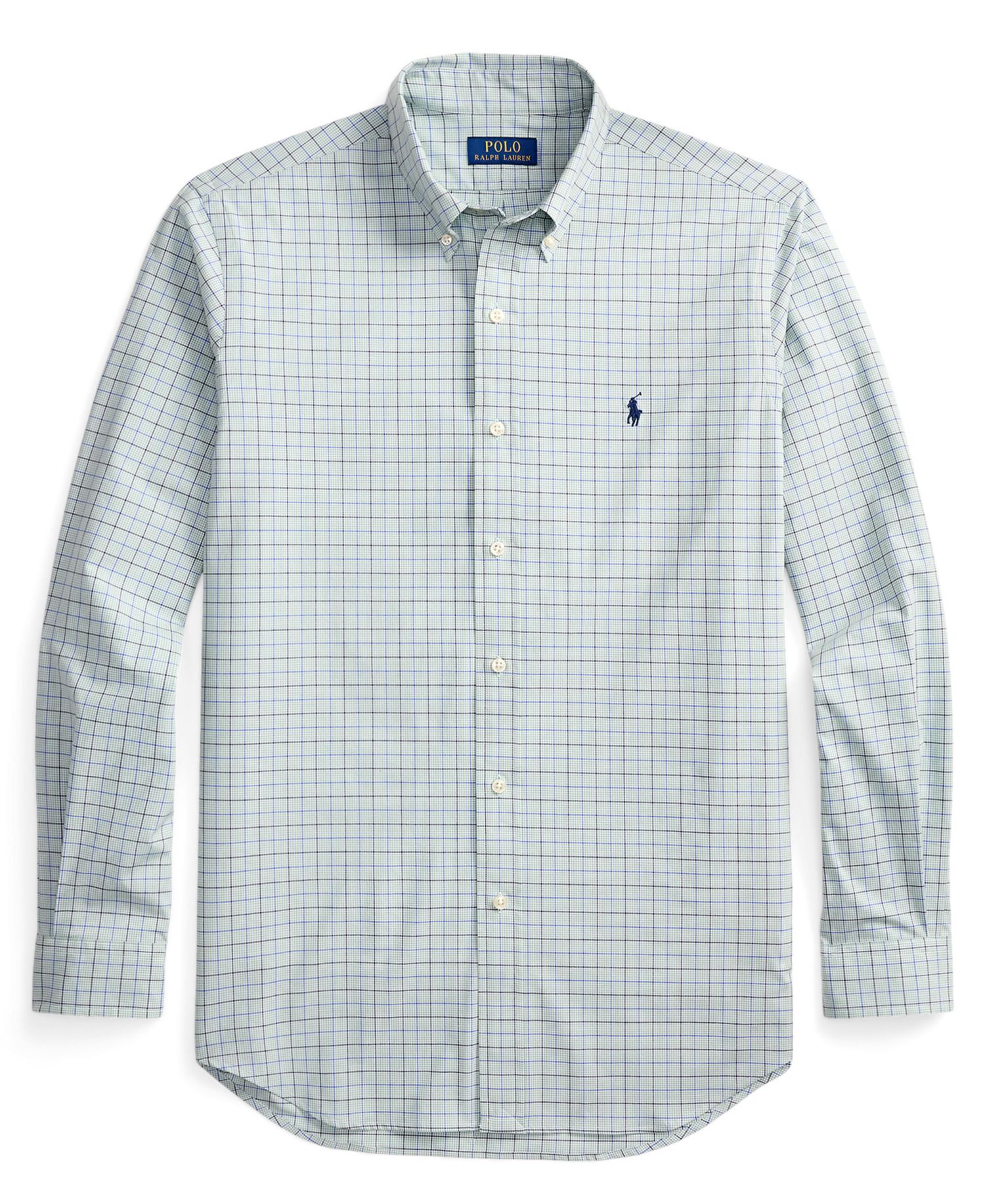Classic-Fit Checked Stretch Poplin Shirt