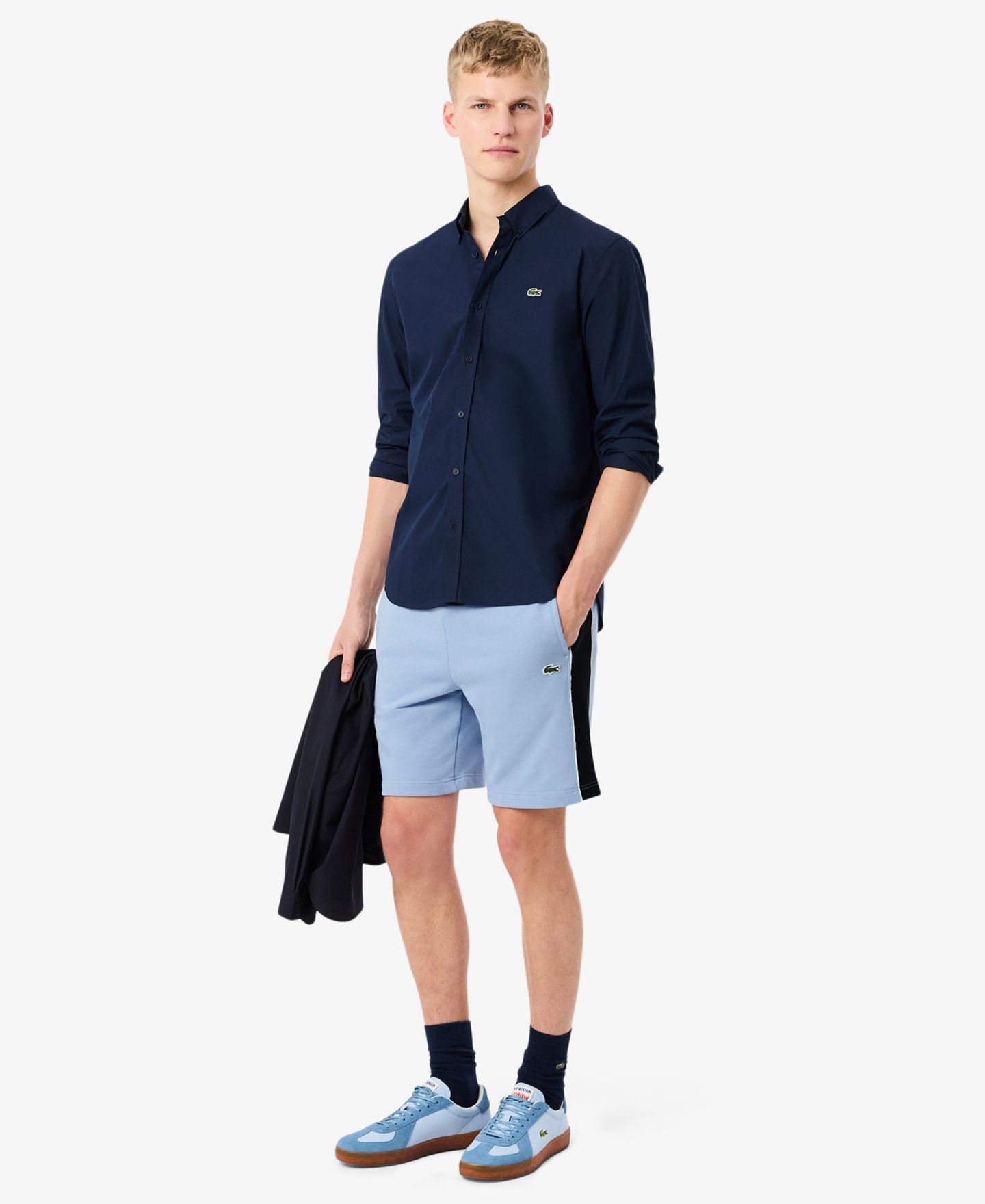 Мужские шорты Lacoste Regular-Fit Fleece, цвет: Aphyll — фото 2