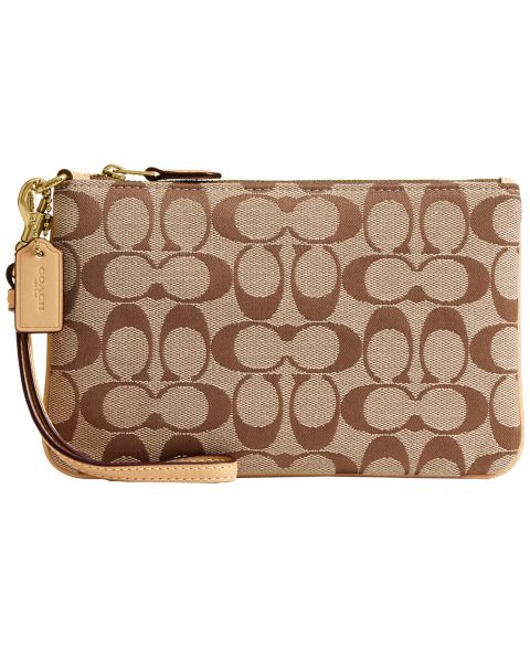 COACH Essential Small Signature Jacquard Wristlet