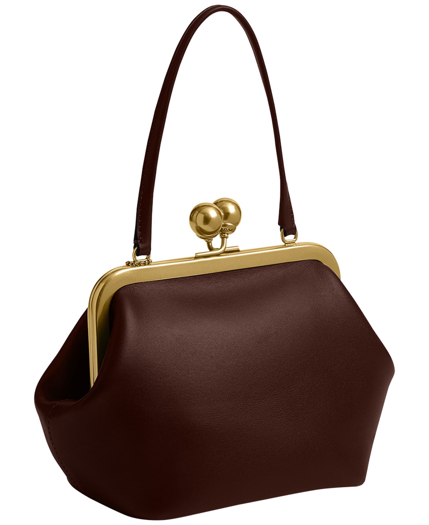 Kisslock Small Leather Frame Bag 16